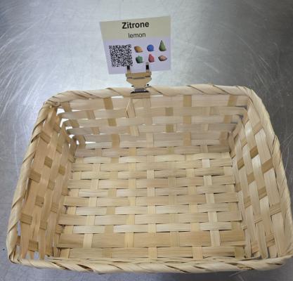 Preview: Metall-Clip für Produktnamensschilder - 5 Stück Preview: Clip, Schildchen, Korb